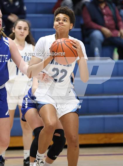 Thumbnail 1 in Belleville East vs. Marquette Catholic (12th Annual Columbia Girls Basketball Tip Off Classic) photogallery.