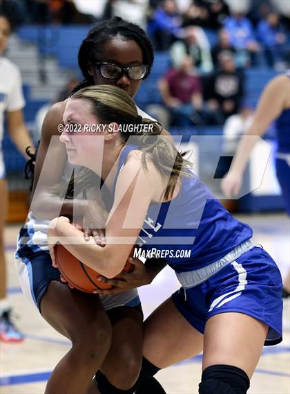 Thumbnail 3 in Belleville East vs. Marquette Catholic (12th Annual Columbia Girls Basketball Tip Off Classic) photogallery.