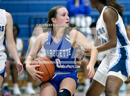 Thumbnail 1 in Belleville East vs. Marquette Catholic (12th Annual Columbia Girls Basketball Tip Off Classic) photogallery.