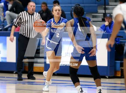 Thumbnail 1 in Belleville East vs. Marquette Catholic (12th Annual Columbia Girls Basketball Tip Off Classic) photogallery.