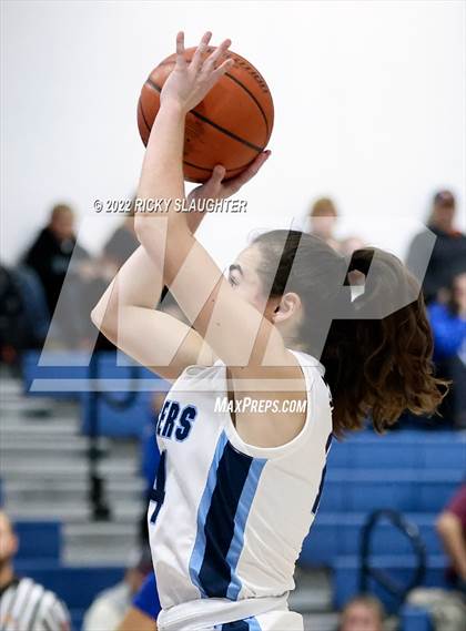 Thumbnail 2 in Belleville East vs. Marquette Catholic (12th Annual Columbia Girls Basketball Tip Off Classic) photogallery.