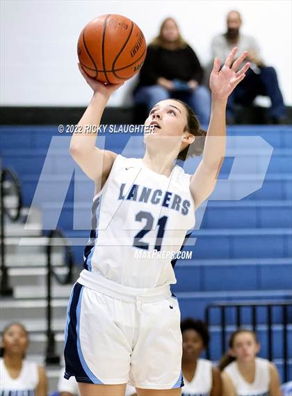 Thumbnail 3 in Belleville East vs. Marquette Catholic (12th Annual Columbia Girls Basketball Tip Off Classic) photogallery.