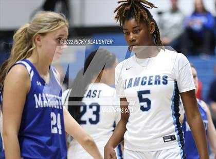 Thumbnail 1 in Belleville East vs. Marquette Catholic (12th Annual Columbia Girls Basketball Tip Off Classic) photogallery.