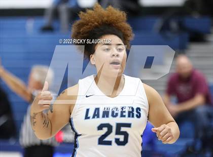 Thumbnail 2 in Belleville East vs. Marquette Catholic (12th Annual Columbia Girls Basketball Tip Off Classic) photogallery.
