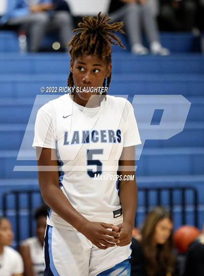 Thumbnail 3 in Belleville East vs. Marquette Catholic (12th Annual Columbia Girls Basketball Tip Off Classic) photogallery.