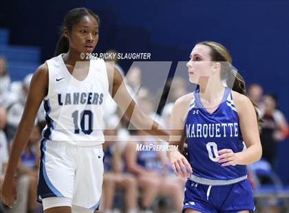 Thumbnail 3 in Belleville East vs. Marquette Catholic (12th Annual Columbia Girls Basketball Tip Off Classic) photogallery.