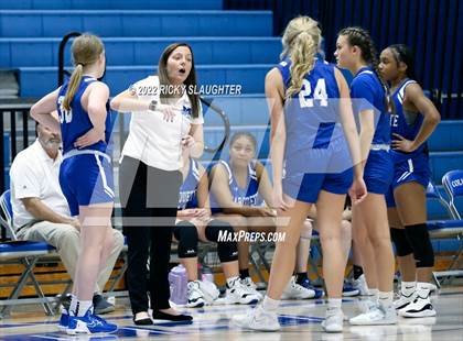 Thumbnail 1 in Belleville East vs. Marquette Catholic (12th Annual Columbia Girls Basketball Tip Off Classic) photogallery.