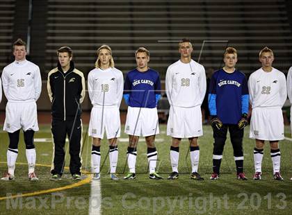 Thumbnail 1 in Denver East vs. Rock Canyon (CHSAA 5A Semifinal) photogallery.