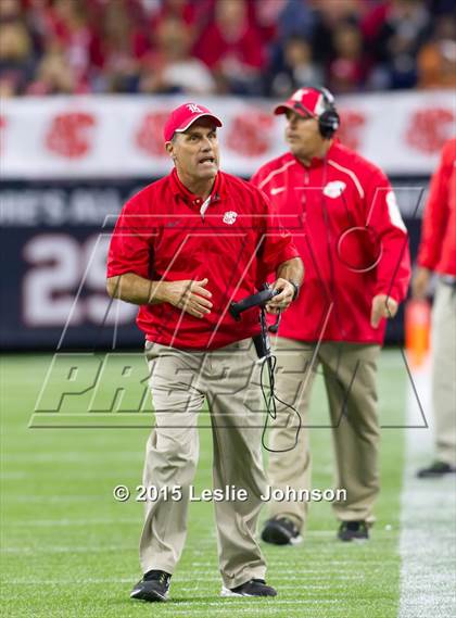 Thumbnail 1 in Katy vs. Lake Travis (UIL 6A Division II Final) photogallery.