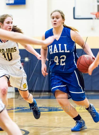 Thumbnail 3 in Hall @ Simsbury (CIAC LL Playoff) photogallery.