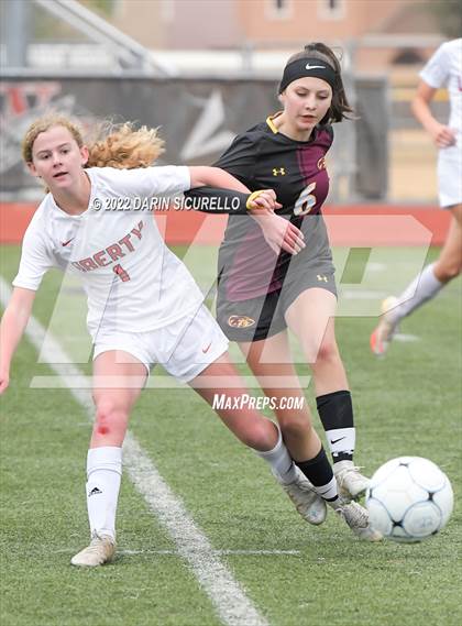 Thumbnail 3 in Liberty vs. Mountain Pointe (Coyote Classic Soccer Tournament) photogallery.