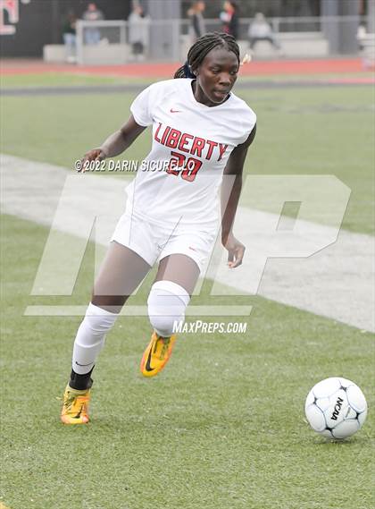 Thumbnail 2 in Liberty vs. Mountain Pointe (Coyote Classic Soccer Tournament) photogallery.