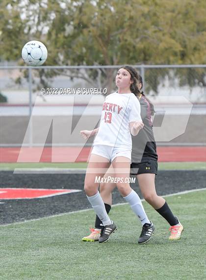 Thumbnail 1 in Liberty vs. Mountain Pointe (Coyote Classic Soccer Tournament) photogallery.