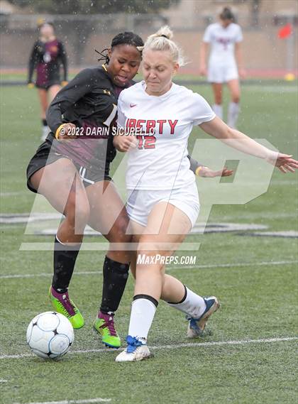 Thumbnail 3 in Liberty vs. Mountain Pointe (Coyote Classic Soccer Tournament) photogallery.