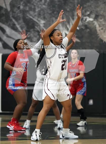 Thumbnail 3 in Cy-Fair vs. Brazosport (Lady Tiger Booster Hoops Round Robin) photogallery.