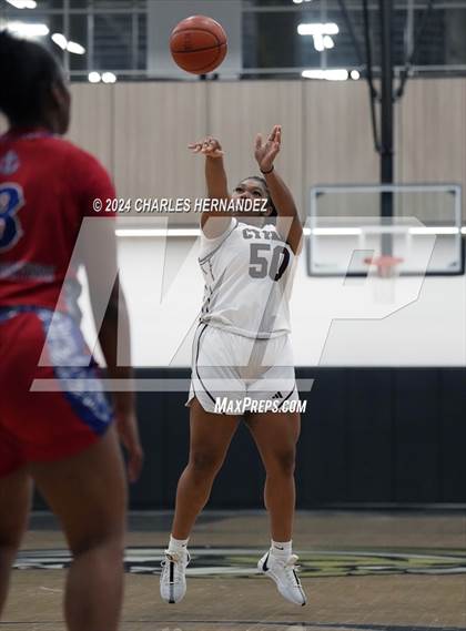 Thumbnail 3 in Cy-Fair vs. Brazosport (Lady Tiger Booster Hoops Round Robin) photogallery.