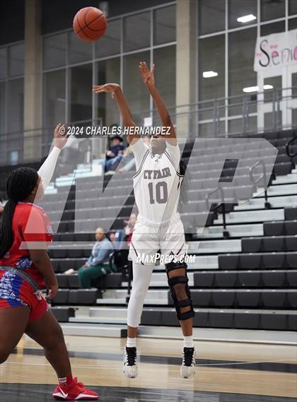 Thumbnail 2 in Cy-Fair vs. Brazosport (Lady Tiger Booster Hoops Round Robin) photogallery.