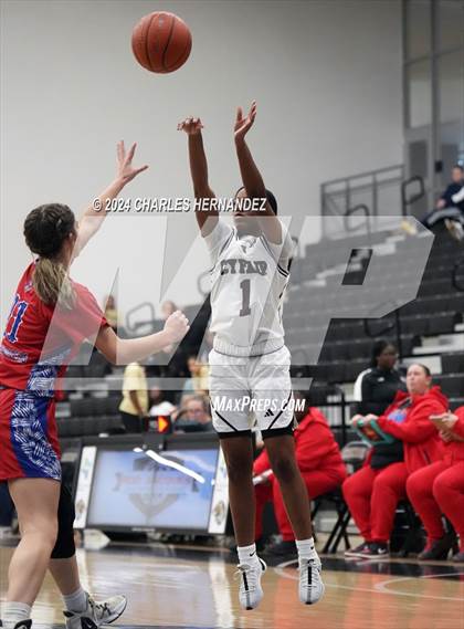 Thumbnail 2 in Cy-Fair vs. Brazosport (Lady Tiger Booster Hoops Round Robin) photogallery.