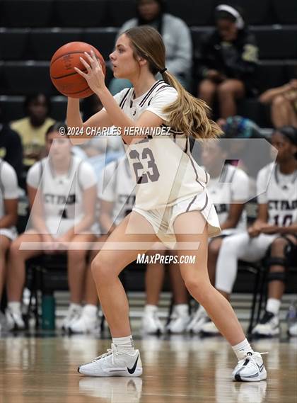 Thumbnail 2 in Cy-Fair vs. Brazosport (Lady Tiger Booster Hoops Round Robin) photogallery.