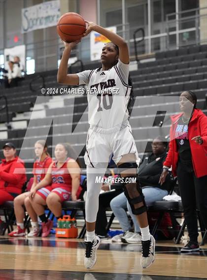 Thumbnail 2 in Cy-Fair vs. Brazosport (Lady Tiger Booster Hoops Round Robin) photogallery.