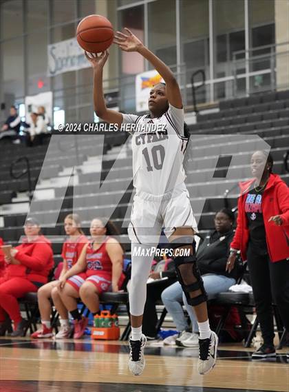 Thumbnail 3 in Cy-Fair vs. Brazosport (Lady Tiger Booster Hoops Round Robin) photogallery.