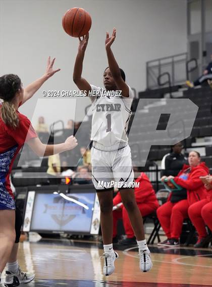 Thumbnail 1 in Cy-Fair vs. Brazosport (Lady Tiger Booster Hoops Round Robin) photogallery.