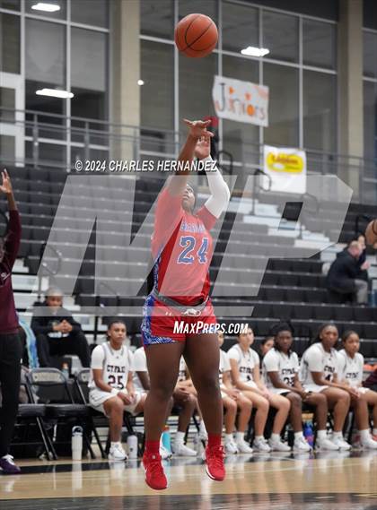 Thumbnail 3 in Cy-Fair vs. Brazosport (Lady Tiger Booster Hoops Round Robin) photogallery.