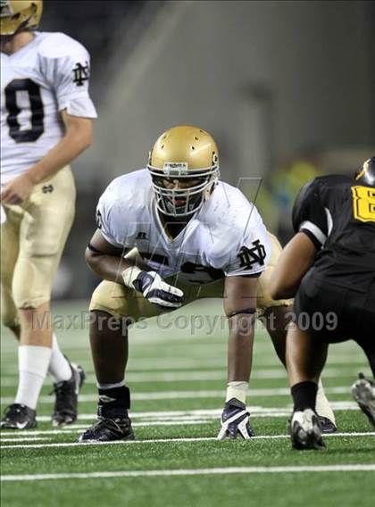 Thumbnail 3 in Klein Oak vs. Notre Dame (Kirk Herbstreit Varsity Football Series) photogallery.
