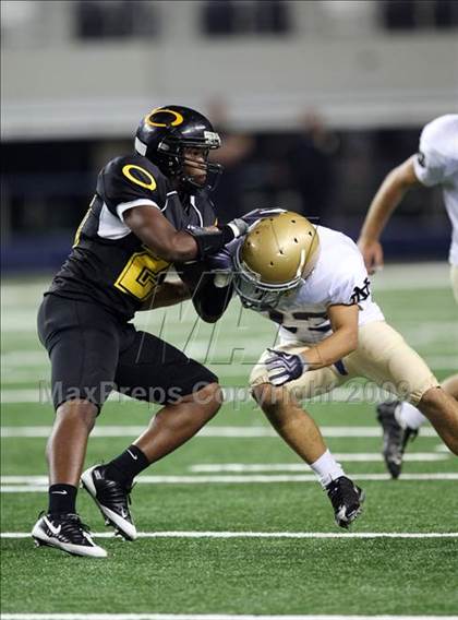 Thumbnail 1 in Klein Oak vs. Notre Dame (Kirk Herbstreit Varsity Football Series) photogallery.