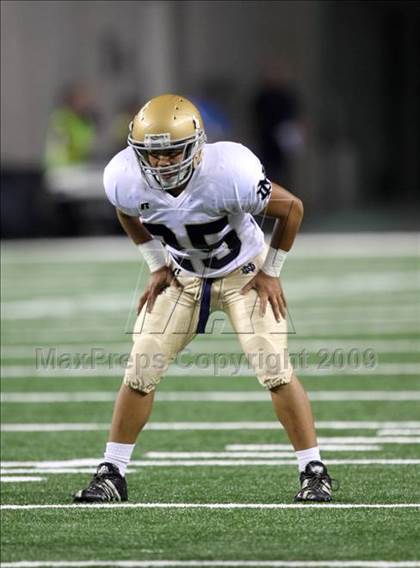Thumbnail 1 in Klein Oak vs. Notre Dame (Kirk Herbstreit Varsity Football Series) photogallery.
