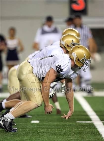 Thumbnail 1 in Klein Oak vs. Notre Dame (Kirk Herbstreit Varsity Football Series) photogallery.