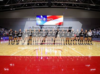 Thumbnail 1 in Goliad vs. Bushland (UIL 3A Volleyball Division I Final) photogallery.