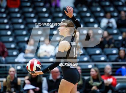 Thumbnail 2 in Goliad vs. Bushland (UIL 3A Volleyball Division I Final) photogallery.