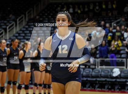 Thumbnail 1 in Goliad vs. Bushland (UIL 3A Volleyball Division I Final) photogallery.