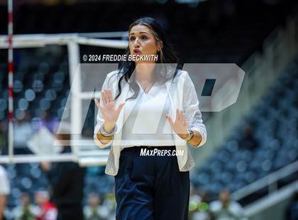 Thumbnail 1 in Goliad vs. Bushland (UIL 3A Volleyball Division I Final) photogallery.