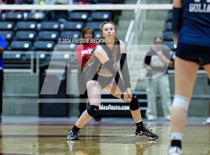 Thumbnail 2 in Goliad vs. Bushland (UIL 3A Volleyball Division I Final) photogallery.