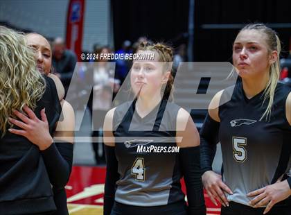 Thumbnail 1 in Goliad vs. Bushland (UIL 3A Volleyball Division I Final) photogallery.