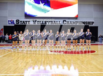 Thumbnail 1 in Goliad vs. Bushland (UIL 3A Volleyball Division I Final) photogallery.