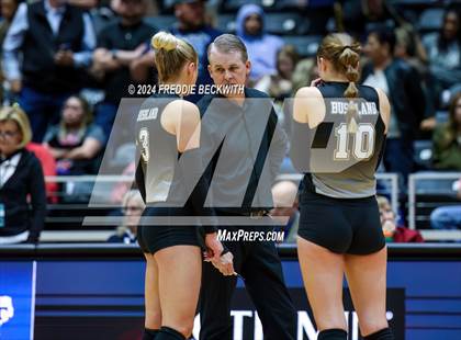 Thumbnail 1 in Goliad vs. Bushland (UIL 3A Volleyball Division I Final) photogallery.