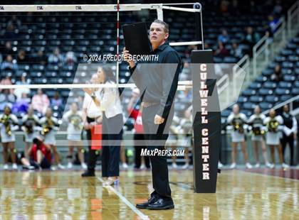 Thumbnail 1 in Goliad vs. Bushland (UIL 3A Volleyball Division I Final) photogallery.