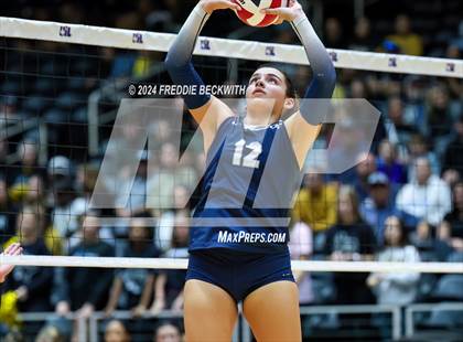 Thumbnail 3 in Goliad vs. Bushland (UIL 3A Volleyball Division I Final) photogallery.