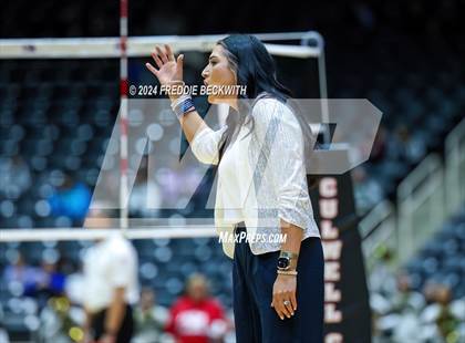 Thumbnail 2 in Goliad vs. Bushland (UIL 3A Volleyball Division I Final) photogallery.