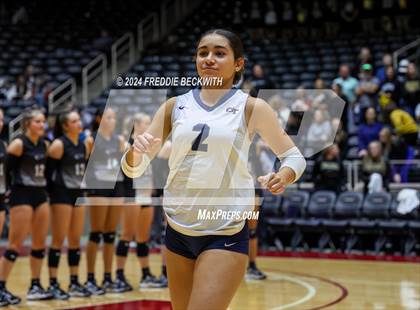 Thumbnail 1 in Goliad vs. Bushland (UIL 3A Volleyball Division I Final) photogallery.