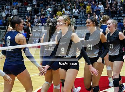 Thumbnail 2 in Goliad vs. Bushland (UIL 3A Volleyball Division I Final) photogallery.