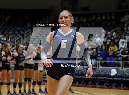 Thumbnail 2 in Goliad vs. Bushland (UIL 3A Volleyball Division I Final) photogallery.