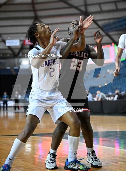 Thumbnail 3 in Mountlake Terrace vs. Garfield (WIAA 3A Round 4 State Playoff) photogallery.