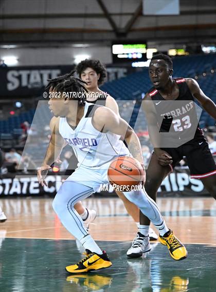 Thumbnail 1 in Mountlake Terrace vs. Garfield (WIAA 3A Round 4 State Playoff) photogallery.