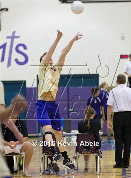 Thumbnail 3 in Combs vs Notre Dame Prep (Notre Dame Prep Invitational) photogallery.