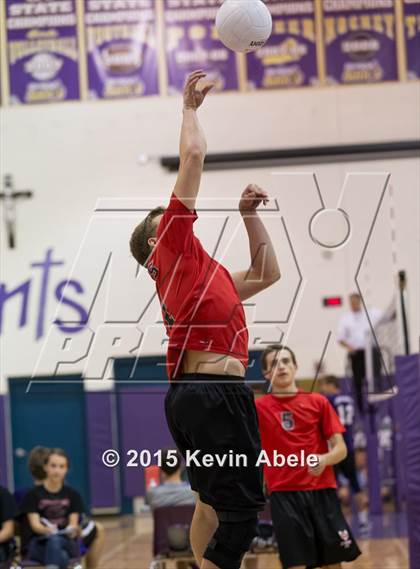 Thumbnail 3 in Combs vs Notre Dame Prep (Notre Dame Prep Invitational) photogallery.