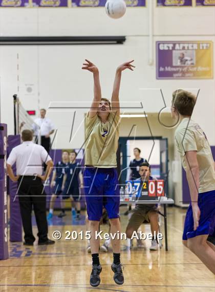 Thumbnail 2 in Combs vs Notre Dame Prep (Notre Dame Prep Invitational) photogallery.